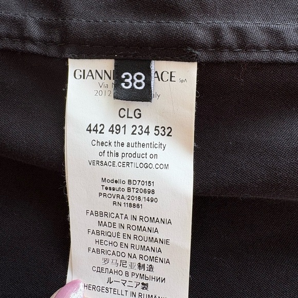 Versus Versace Trench Donna Tessuto Coat 38 - Picture 8 of 9